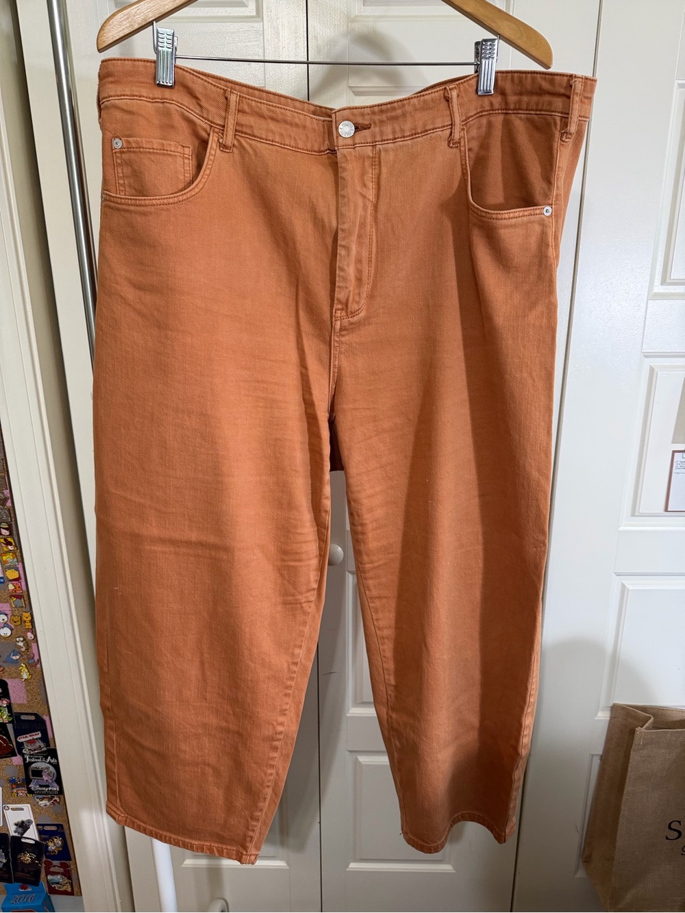 Anthropologie Pilcro Burnt Orange High-Waist Jeans